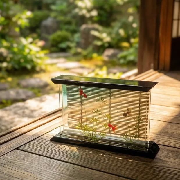 금붕어 어항 소품 일본 빈티지 오브제