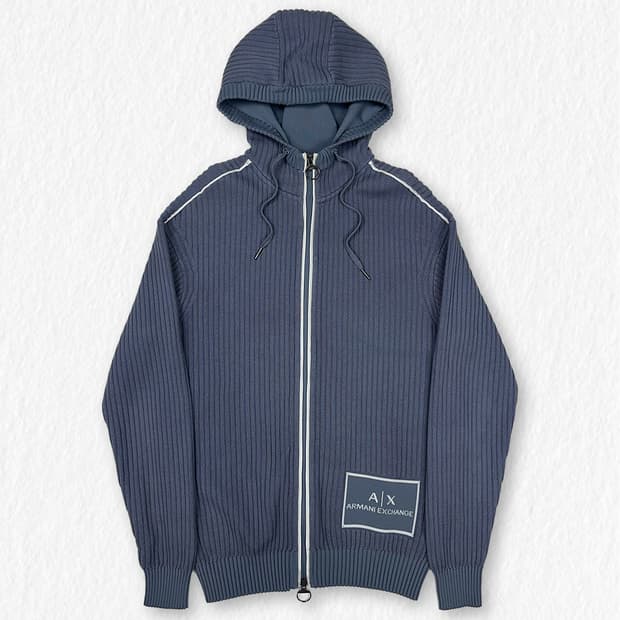 아르마니익스체인지 니트 후드집업
