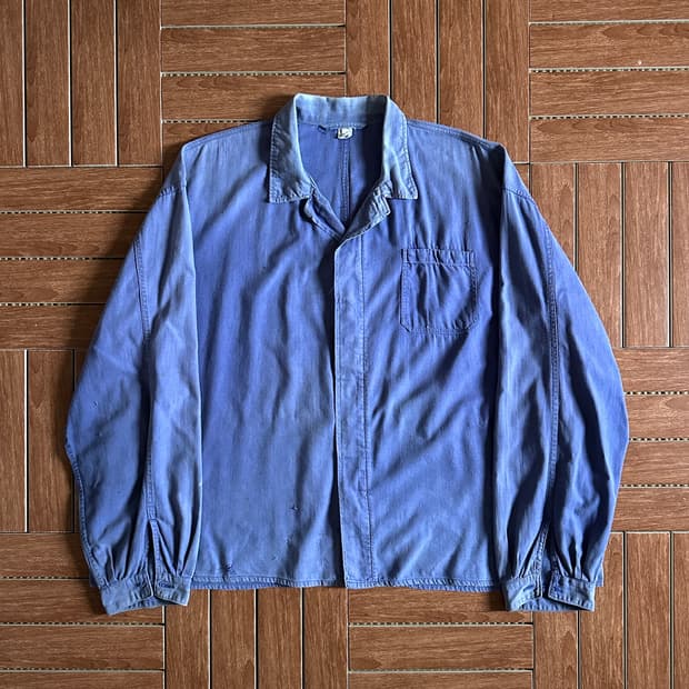 Vintage faded french work shirts