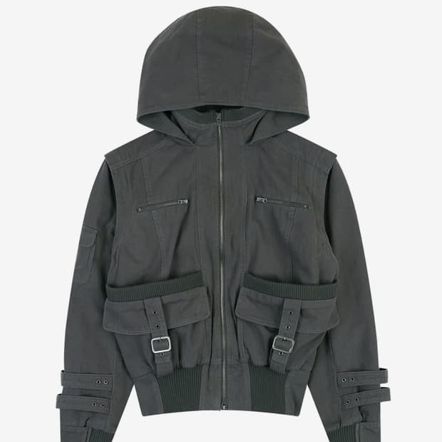 빈티지 포켓 코튼 점퍼