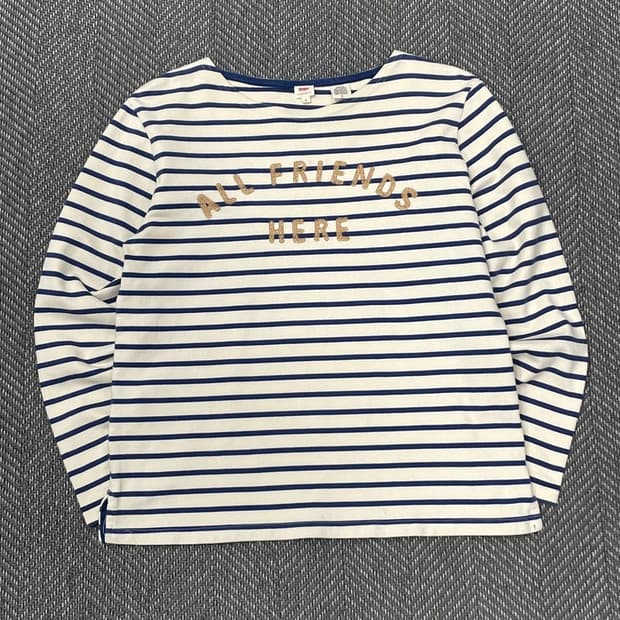 리바이스 스트라이프 자수 롱슬리브 v0302