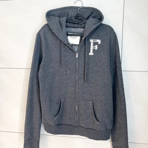 아베크롬비 후드집업 그레이 (L size) 