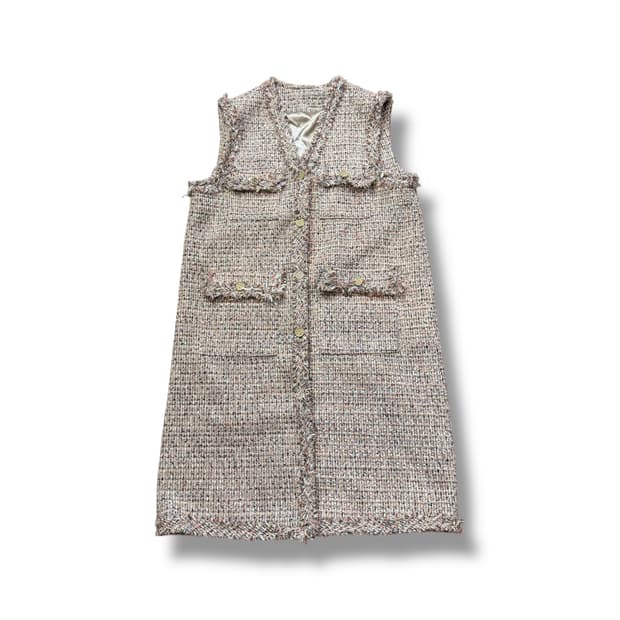 LALALOUNGE 트위트 롱 베스트