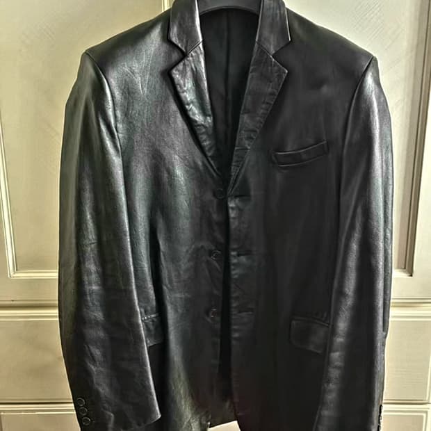 요지 야마모토 AAR 레더 가죽 자켓 블레이저 자켓