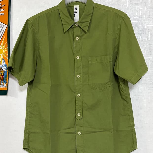 MHL green pocket shirts S size