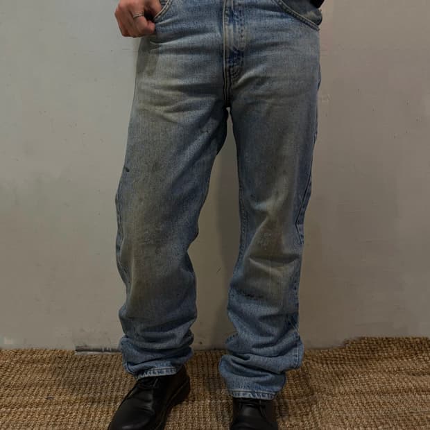 00s LEVIS 505 orange tab denim work pant