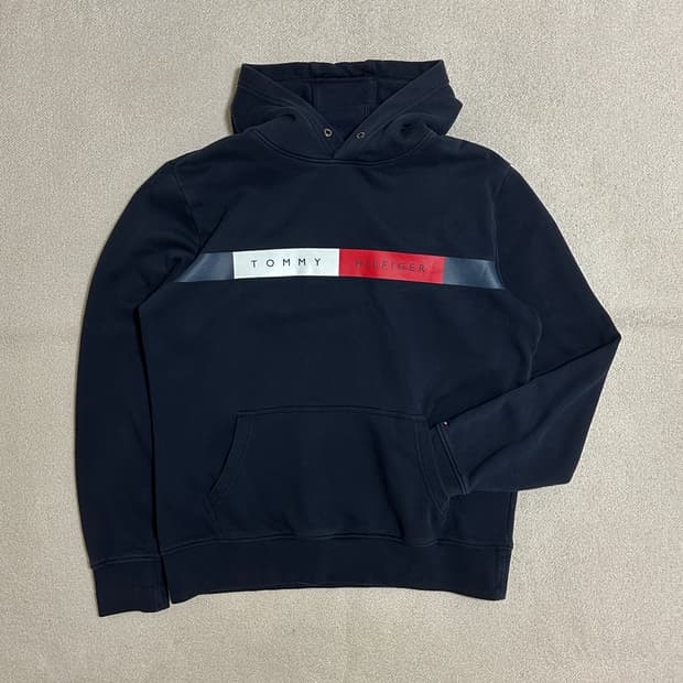 타미힐피거 기모 후드티