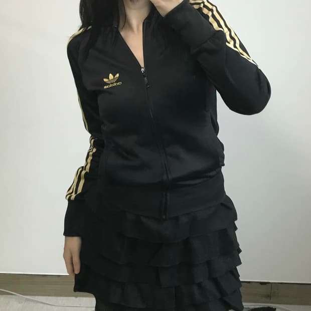 아디다스 슈퍼걸 골드 트랙탑 져지