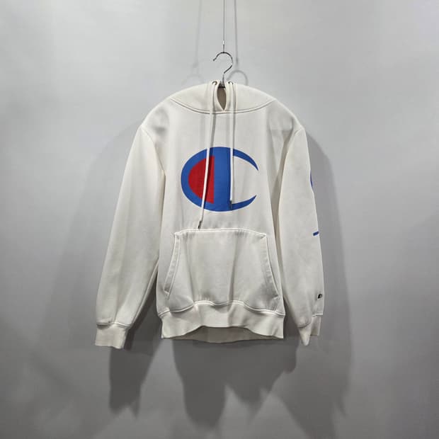 챔피온 프린팅 기모 후드티 M