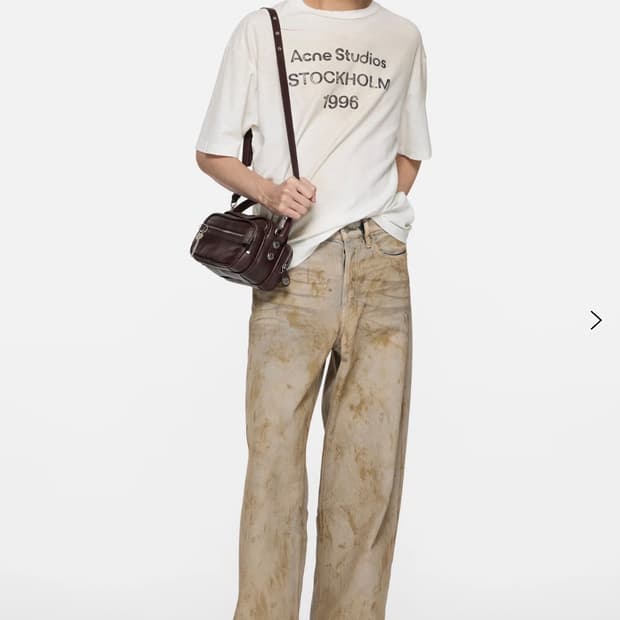 Acne studios 로고 티셔츠