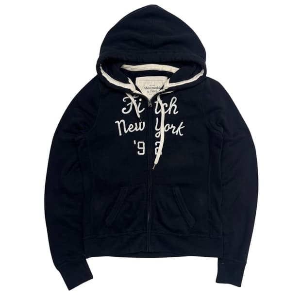 아베크롬비 y2k 빈티지 블랙 후드집업 M