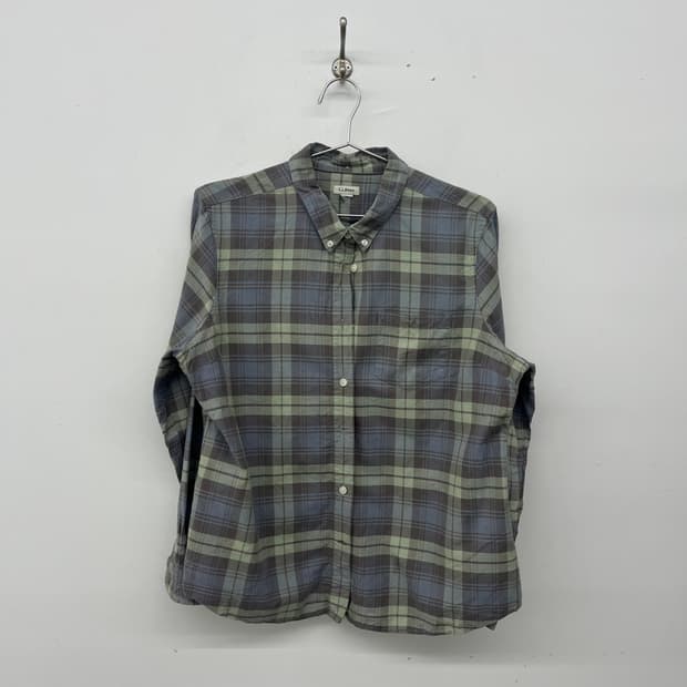 LLBean 체크 남방 셔츠 남s