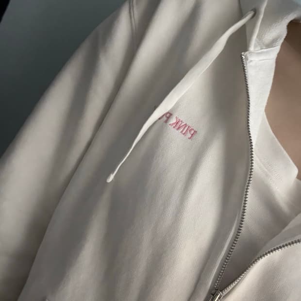 핑크 포니 폴로 후드집업