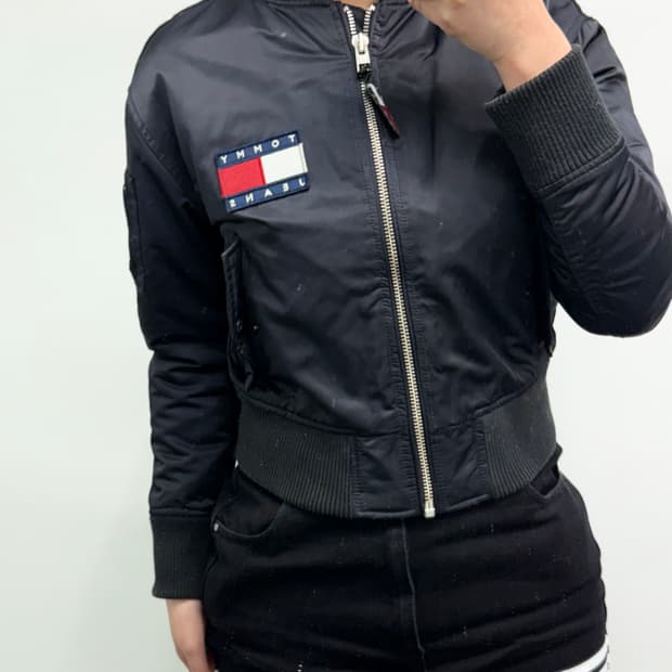 [XS] 타미힐피거 빅로고 크롭 점퍼