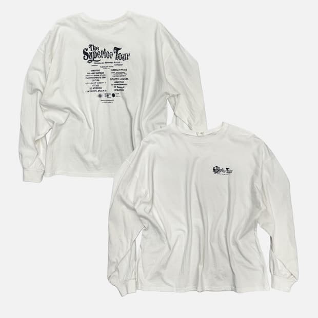 superior tour lettering t-shirt