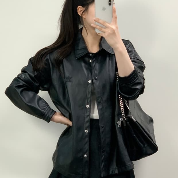 아디다스 올웨이즈 레더 자켓