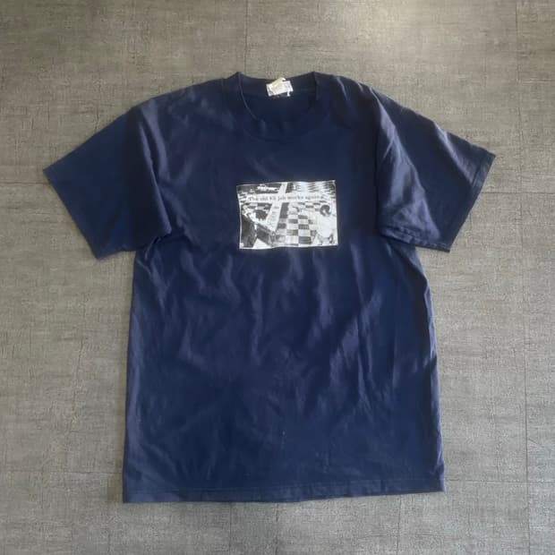 일본빈티지 Xdreem 올드스쿨아메카지스트릿 반팔티셔츠 네이비