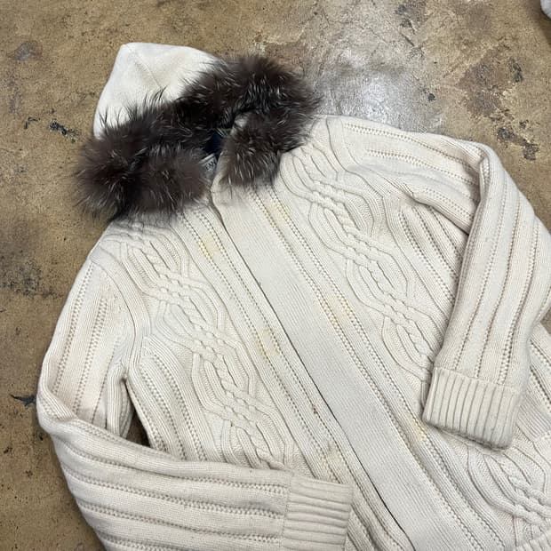 [정품/105] 빈폴 후드 짚업 니트 후드집업 b18