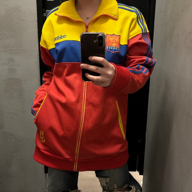 아디다스 에콰도르 국대 져지 트랙탑