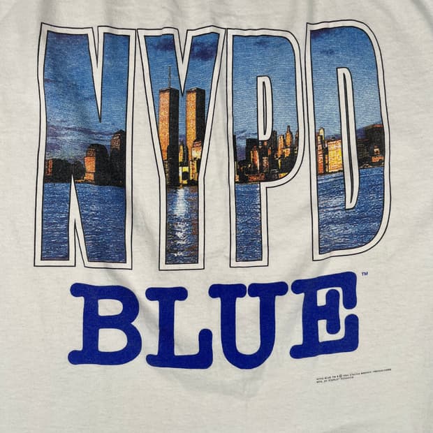 NYPD Blue 티비 시리즈 프로모션 반팔티