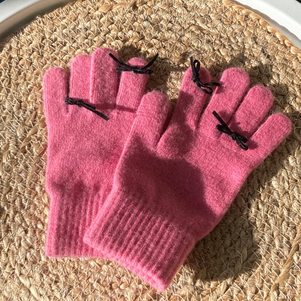 러블리갸루 양산형 로리타 모리걸 발레코어 딸기우유 장갑