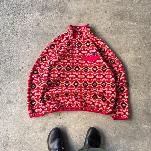 Patagonia Synchilla Aztec Pink Snap-T