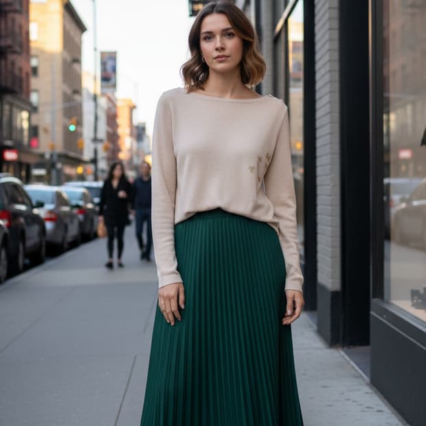 55.3.1 필립림 와이드라운드 니트블라우스 