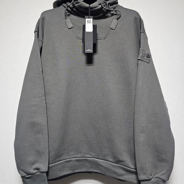 스톤아일랜드 고스트 피스 코튼 플리스 후드 스웨트셔츠 (새 상품)