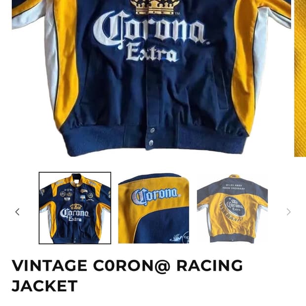 Corona 레이싱 데님자켓