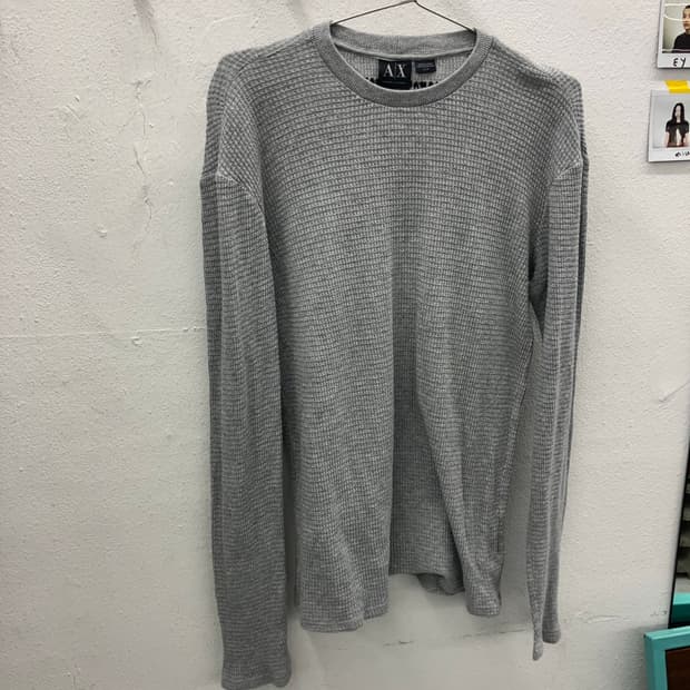 알마니 익스체인지 와플 롱슬리브 