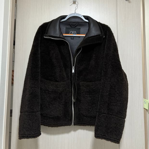[새상품] ZARA 자라 컬렉션 양면 시어링 재킷 오버핏 퍼자켓 3548
