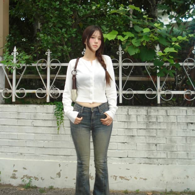 아워캐비넷 double line pants