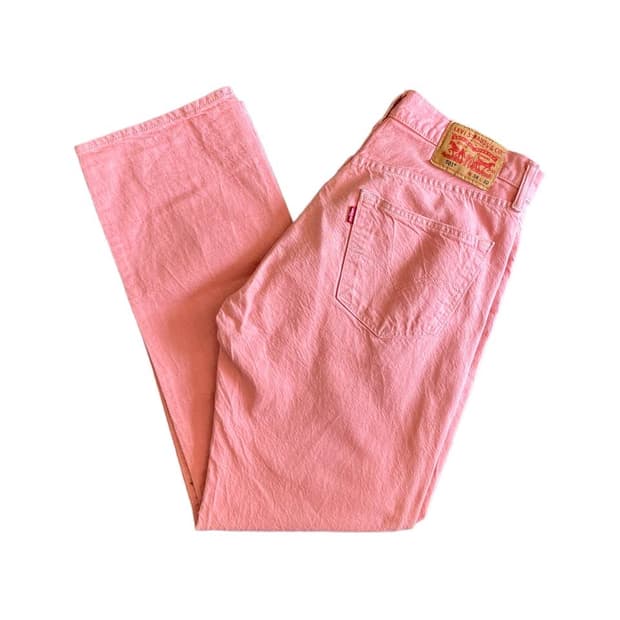 Levis 501 pink jeans (30-32)