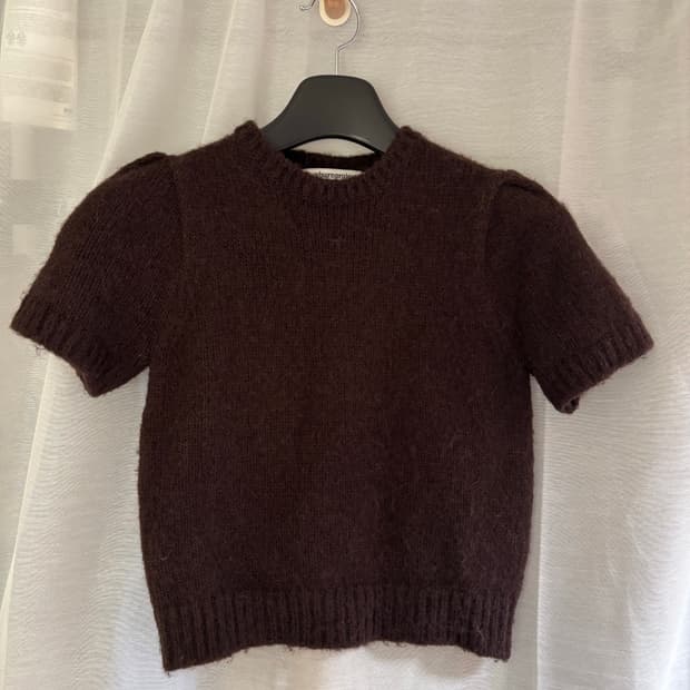 썬번프로젝트 HALF WOOL KNIT, BROWN