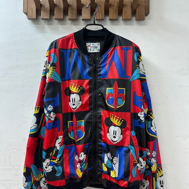 일본빈티지 미키마우스바람막이자켓