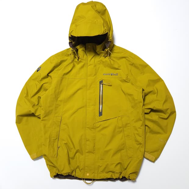 몽벨 고프코어 고어텍스 바람막이 자켓 머스타드