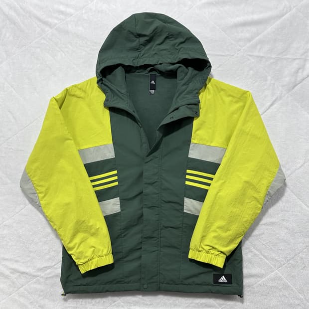 아디다스 투톤 하이비즈 윈드브레이커