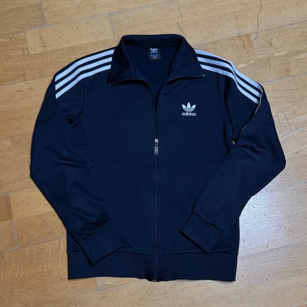 (기모)아디다스 파이어버드 네이비 트랙탑져지 M