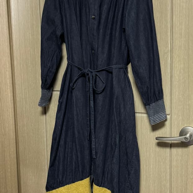 plantation 인디고 dye 원피스/롱가디건