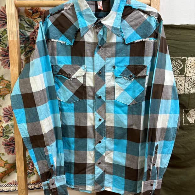 Gland edge 그런지 y2k 체크 셔츠