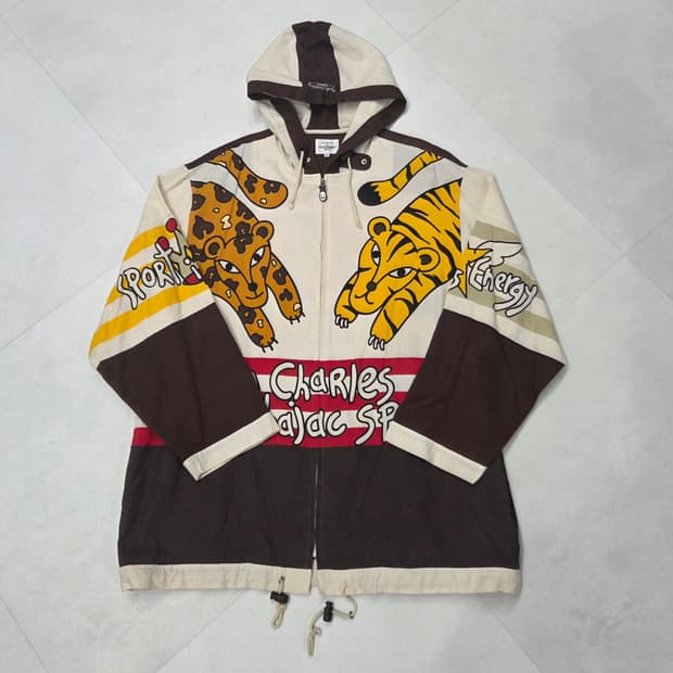 [카스텔바작] 마이크로 와플 후드집업 2XL