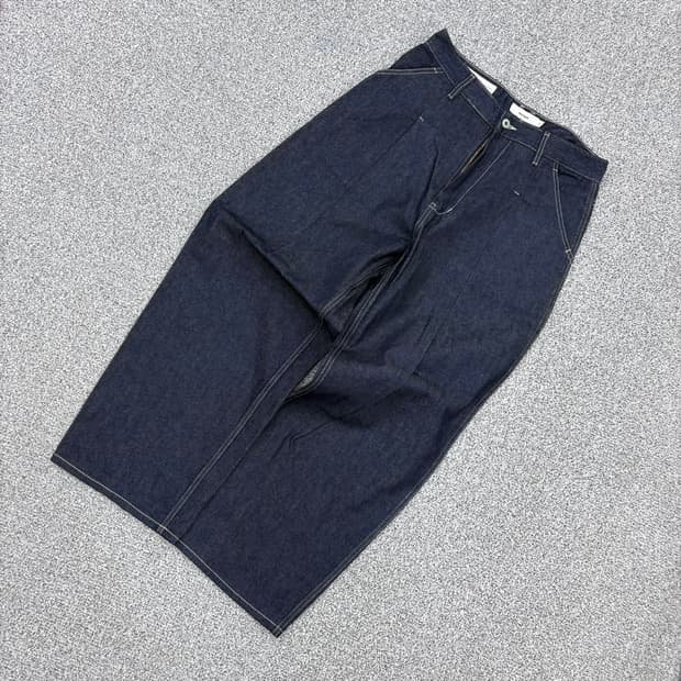M XEROBNR 스티치 와이드 데님 팬츠 바지 0721J2