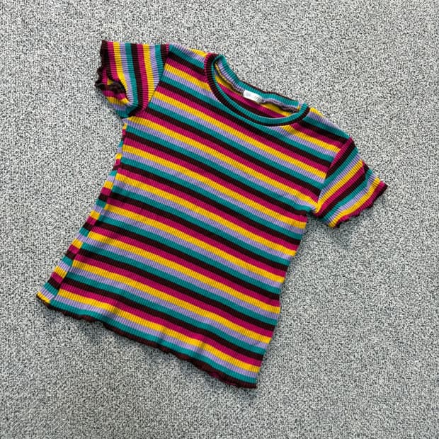 실측확인 빈티지 키즈 반팔티 0427J