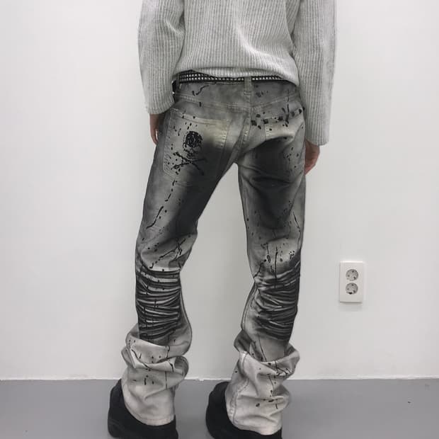 KHI Spray Painting Wrinkle Denim 
