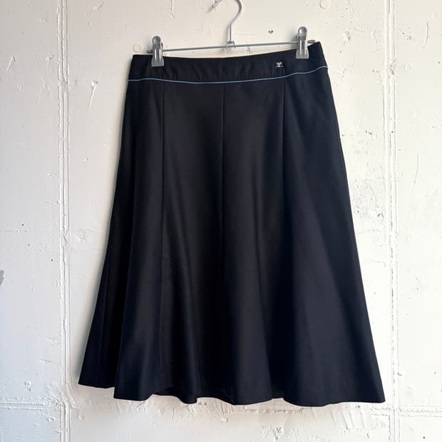 courreges flared skirt