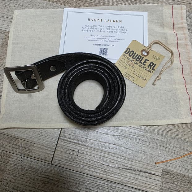 RRL 더블알엘 핸드버니시 블랙 벨트 36사이즈 판매