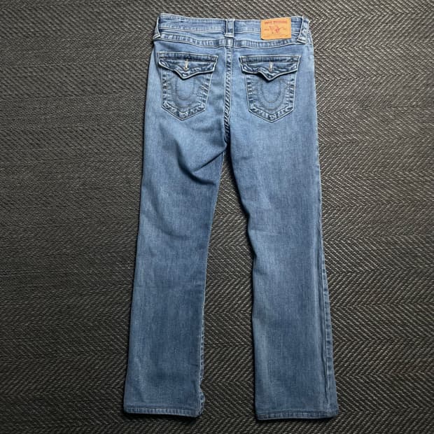 00s 트루릴리젼 y2K 빈티지 연청 데님 팬츠o 6290