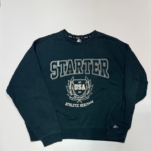 스타터 블랙 라벨 21시즌 빅 로고 오버핏 맨투맨 L