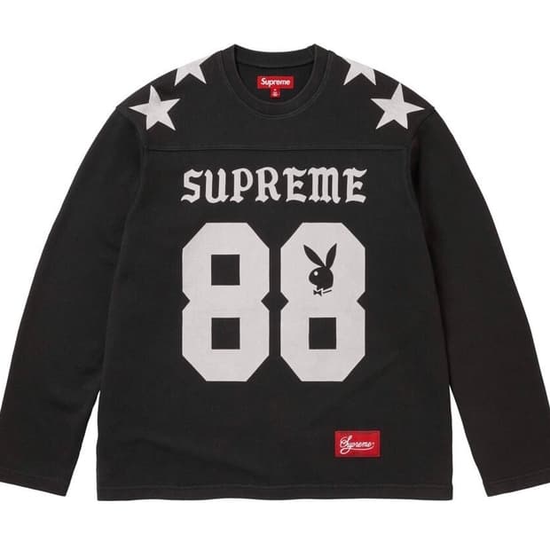 Supreme × Playboy SS26 풋볼 롱슬리브