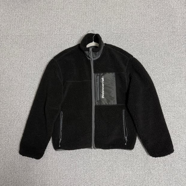 디스이즈네버댓 털 후리스 블랙 L